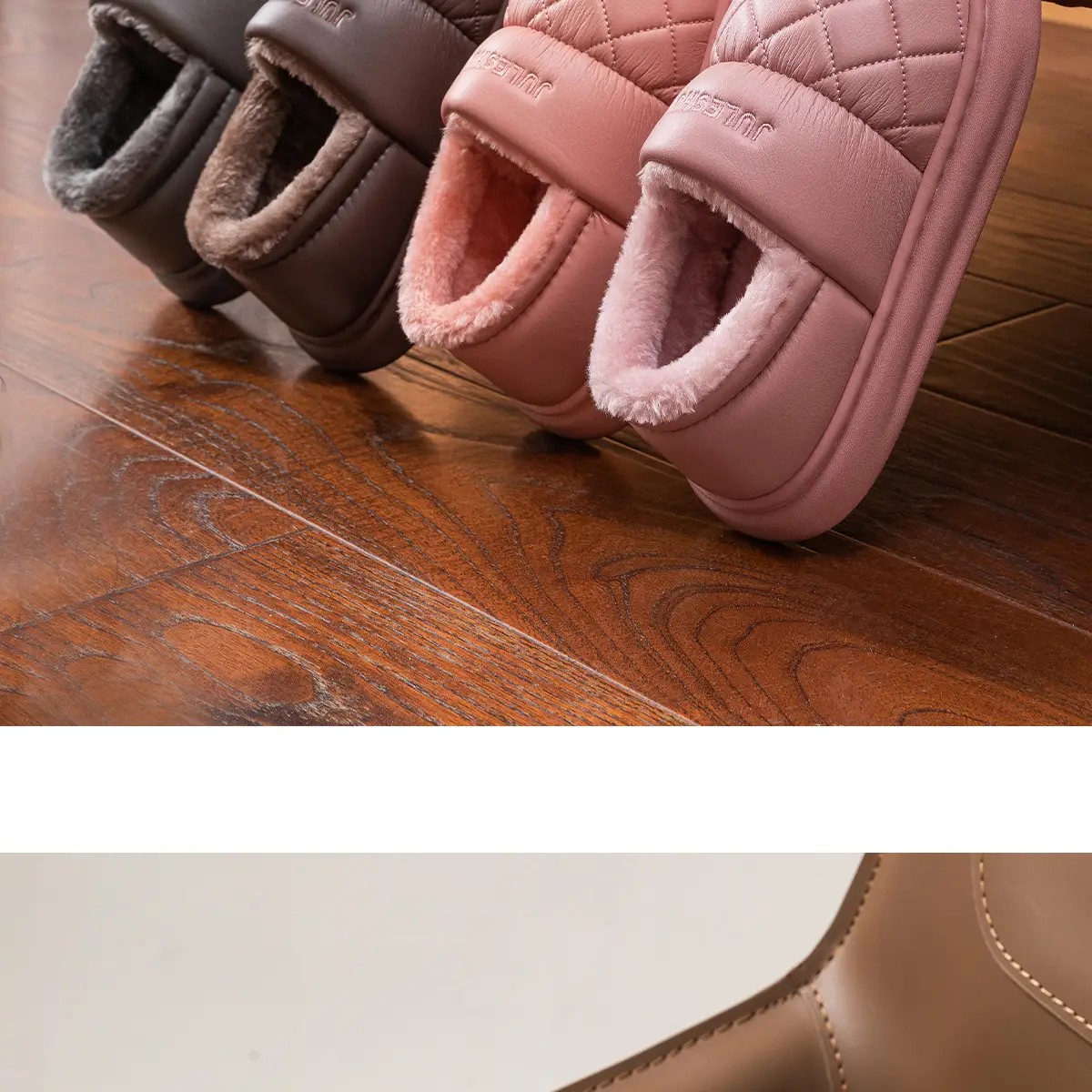 Women's Waterproof Warm Cotton Slippers Autumn Winter 2025 — feature 23