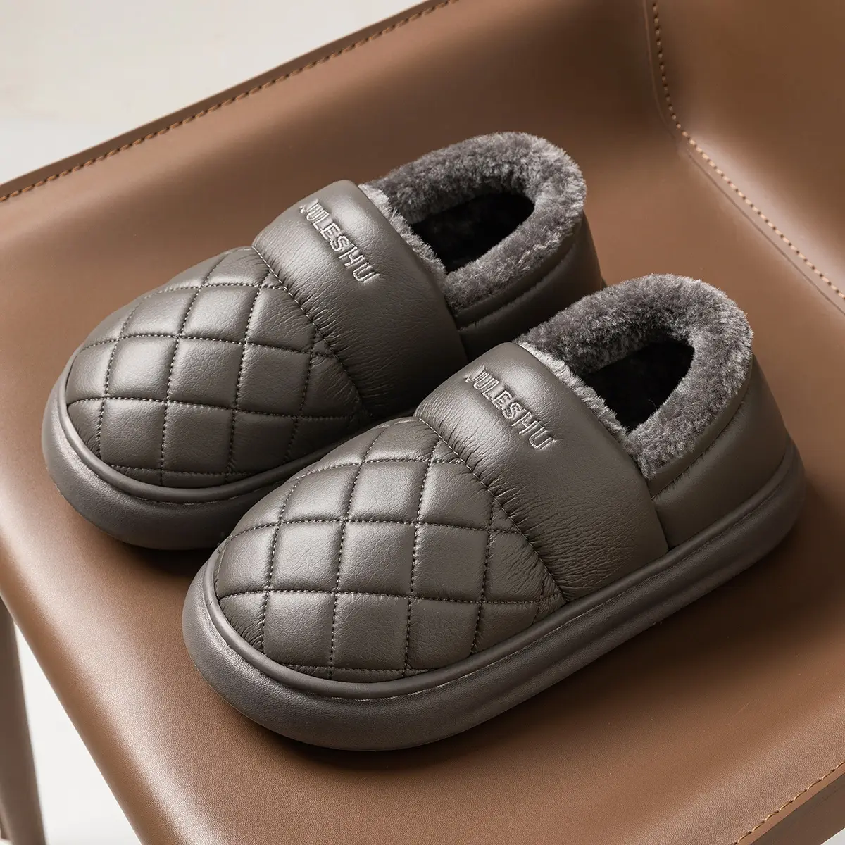 Women's Waterproof Warm Cotton Slippers Autumn Winter 2025 — feature 24