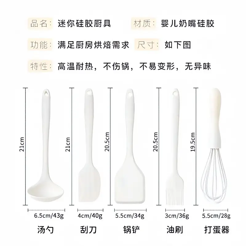 Silicone Food Grade Mini Baking Brush Set - Image 6