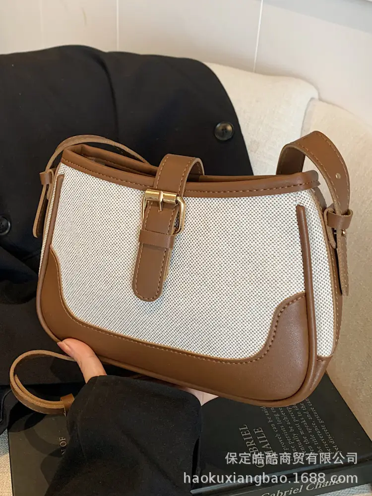 Korean Style Canvas Shoulder Bag Women 2024