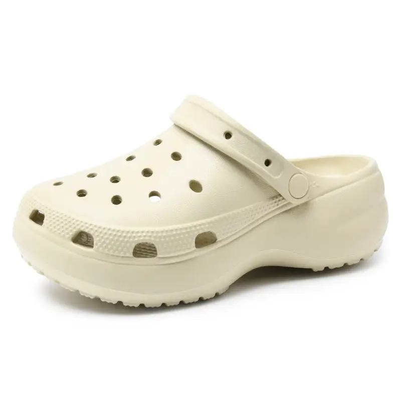 Kajia Yunduo Unbranded Perforated Shoes for Women, Eva Slippers for Outdoor Wear, Height-Increasing Thick-Soled Anti-Odor Closed-Toe Slippers Wholesale - Image 10