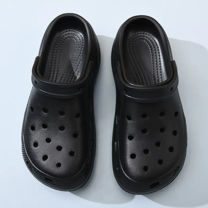 Kajia Yunduo Unbranded Perforated Shoes for Women, Eva Slippers for Outdoor Wear, Height-Increasing Thick-Soled Anti-Odor Closed-Toe Slippers Wholesale - Image 2
