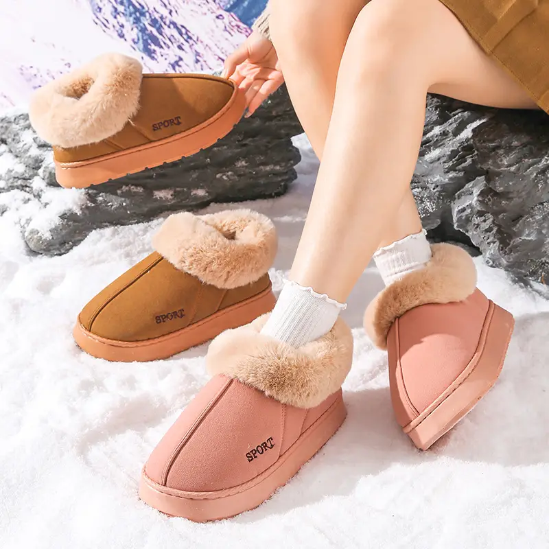 New Cotton Slippers from the Source Factory for Women, Autumn and Winter Indoor Home Warm Plush Cotton Slippers for Women in Winter - Image 7