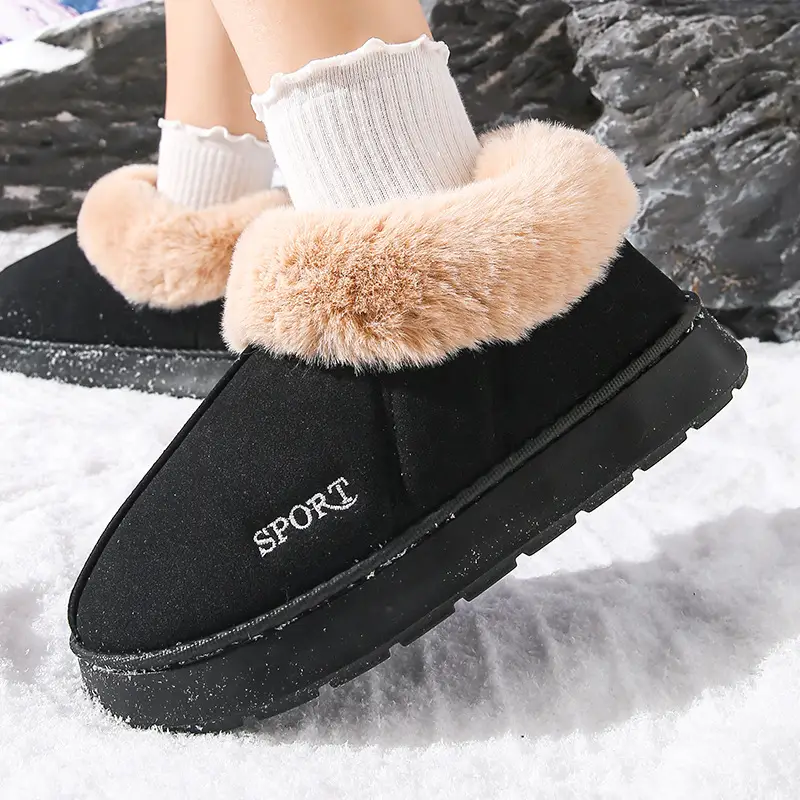 New Cotton Slippers from the Source Factory for Women, Autumn and Winter Indoor Home Warm Plush Cotton Slippers for Women in Winter - Image 8