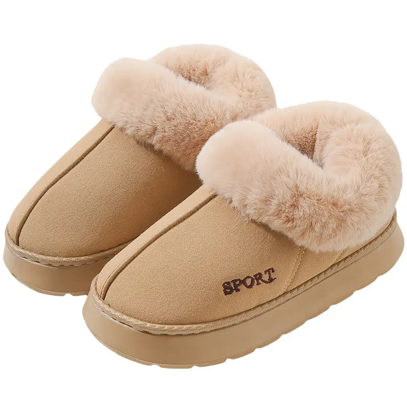 New Cotton Slippers from the Source Factory for Women, Autumn and Winter Indoor Home Warm Plush Cotton Slippers for Women in Winter - Image 9