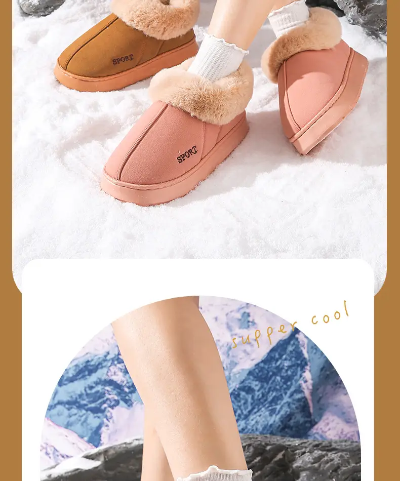 New Cotton Slippers from the Source Factory for Women, Autumn and Winter Indoor Home Warm Plush Cotton Slippers for Women in Winter — feature 11