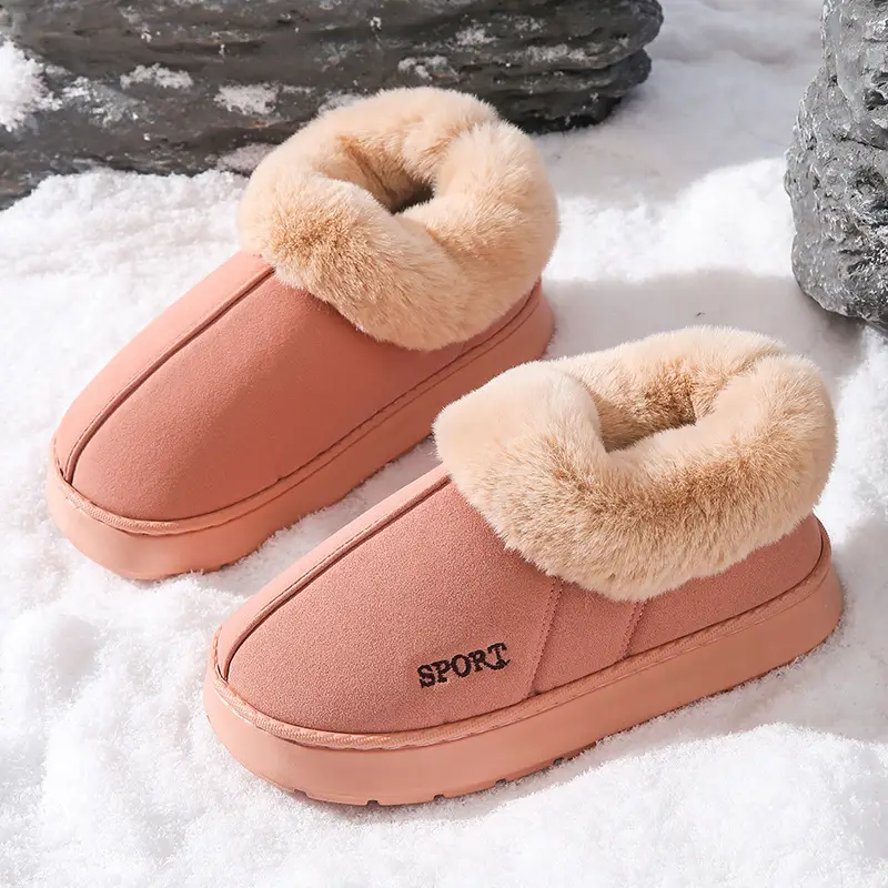 New Cotton Slippers from the Source Factory for Women, Autumn and Winter Indoor Home Warm Plush Cotton Slippers for Women in Winter - Image 3
