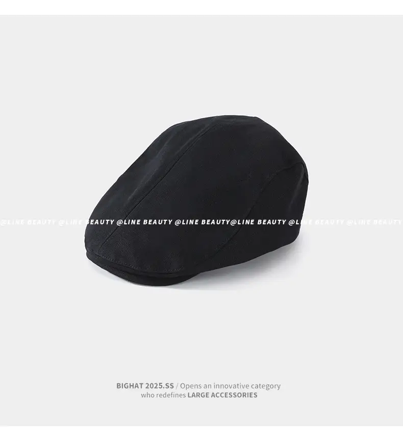 Black British Style Reversible Beret for Women — feature 17