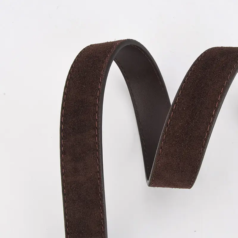 Vintage Frosted Leather Belt with Gold Pin Buckle - Image 17