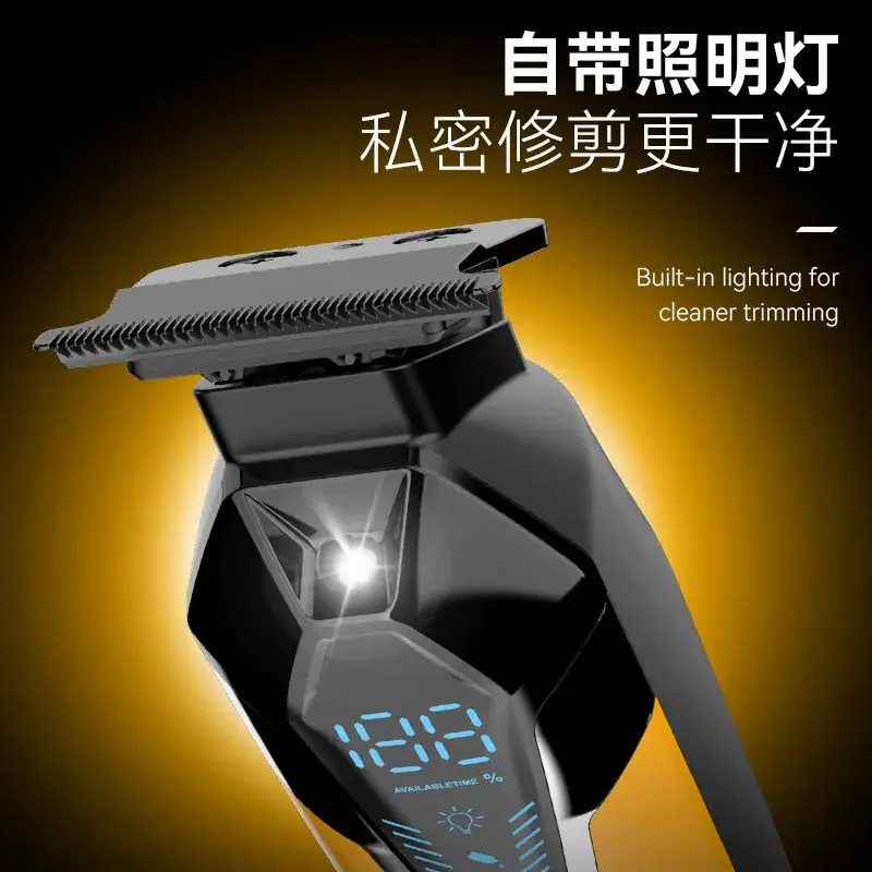 Kemei KM-1572 Digital Hair Clipper with LED Light - Image 5