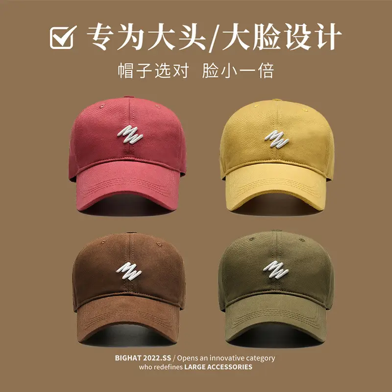 2024 Red Baseball Cap Big Face Size - Image 8