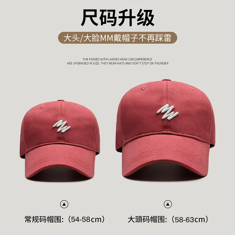 2024 Red Baseball Cap Big Face Size - Image 10