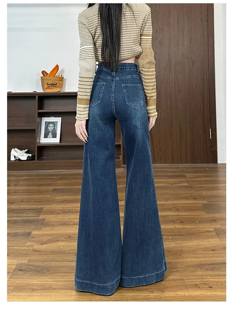 American-style Wide-leg Jeans Women 2024 Autumn Winter — feature 12