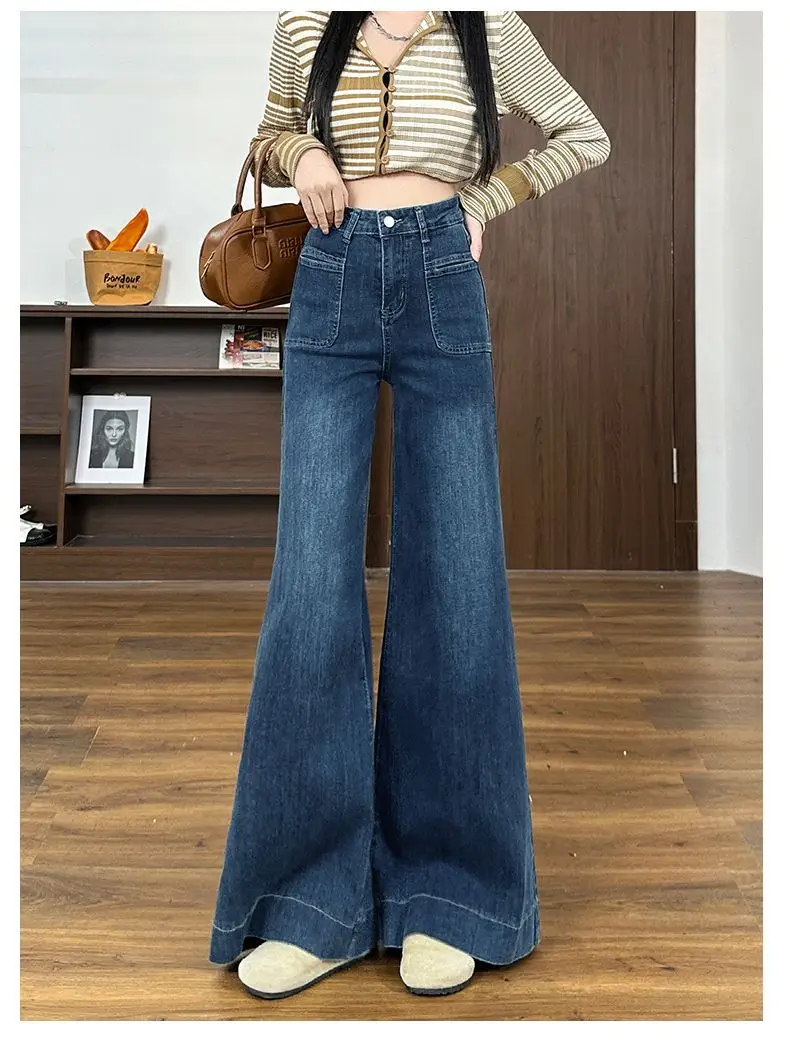 American-style Wide-leg Jeans Women 2024 Autumn Winter — feature 6