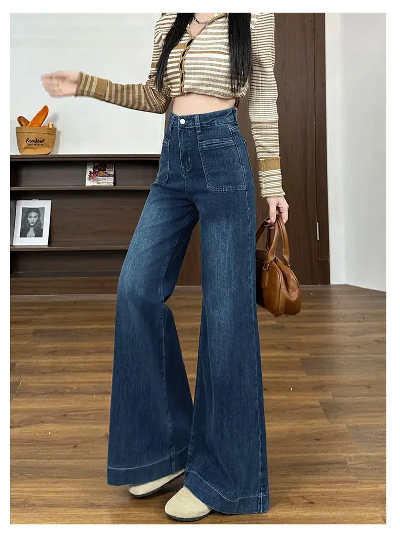 American-style Wide-leg Jeans Women 2024 Autumn Winter — feature 8