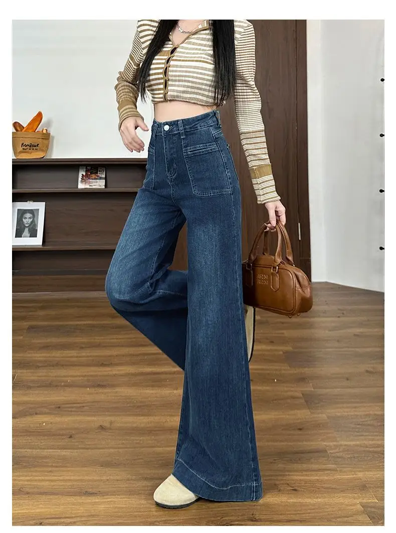 American-style Wide-leg Jeans Women 2024 Autumn Winter — feature 9
