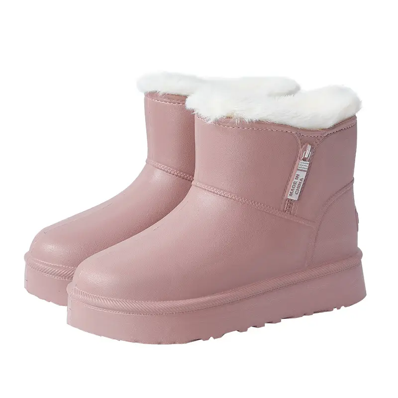 [Premium Selection] New Eva Women's Cotton Shoes and Boots, Winter Warm, Fleece-Lined, Thickened, Waterproof, Non-Slip, Soft-Soled Women's Cotton Boots