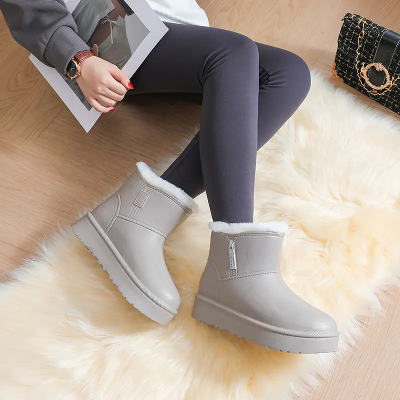[Premium Selection] New Eva Women's Cotton Shoes and Boots, Winter Warm, Fleece-Lined, Thickened, Waterproof, Non-Slip, Soft-Soled Women's Cotton Boots — feature 11