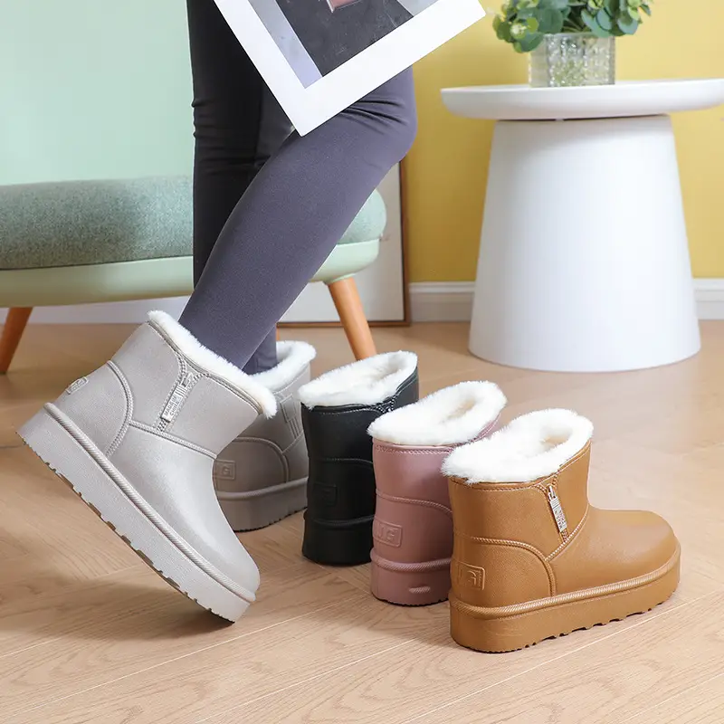 [Premium Selection] New Eva Women's Cotton Shoes and Boots, Winter Warm, Fleece-Lined, Thickened, Waterproof, Non-Slip, Soft-Soled Women's Cotton Boots — feature 15