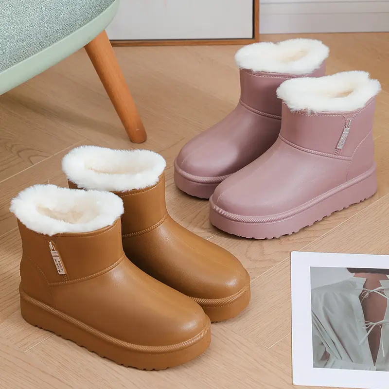 [Premium Selection] New Eva Women's Cotton Shoes and Boots, Winter Warm, Fleece-Lined, Thickened, Waterproof, Non-Slip, Soft-Soled Women's Cotton Boots — feature 16
