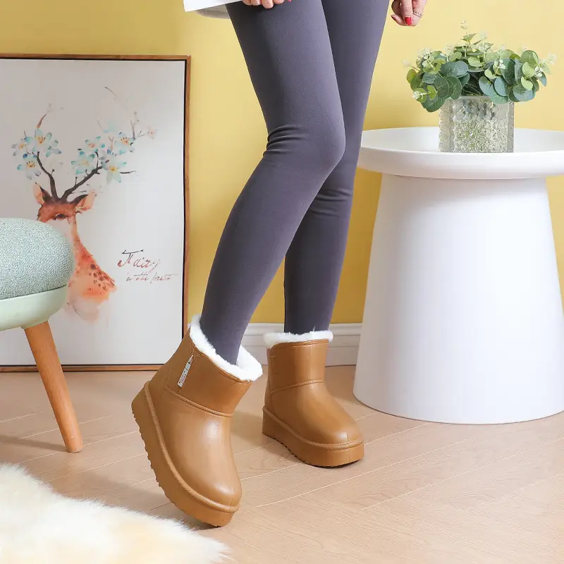 [Premium Selection] New Eva Women's Cotton Shoes and Boots, Winter Warm, Fleece-Lined, Thickened, Waterproof, Non-Slip, Soft-Soled Women's Cotton Boots — feature 17