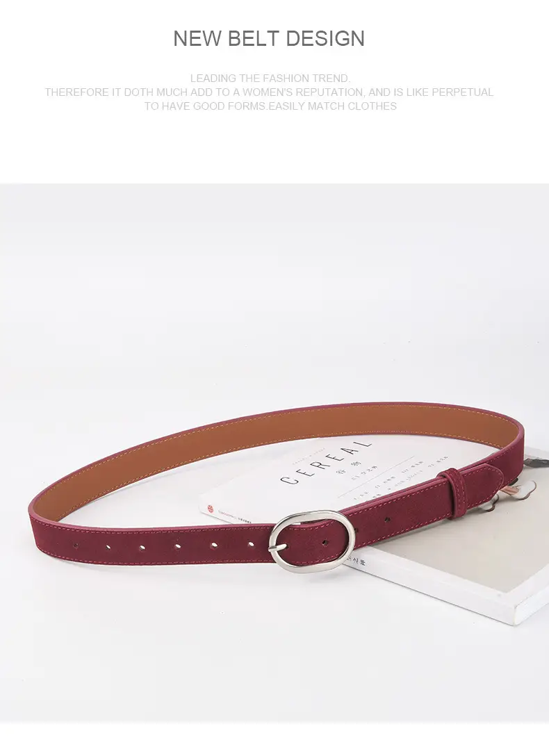 Black Freted Leather Belt for Women — feature 15