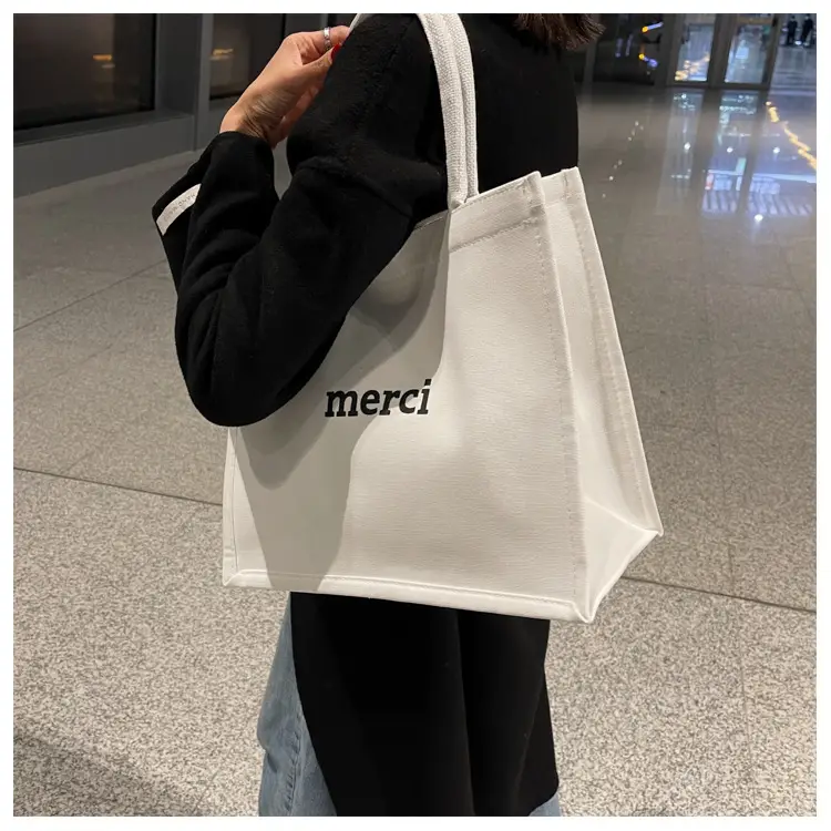 Women Canvas Tote Bag Pink Large Capacity 2024 — feature 11
