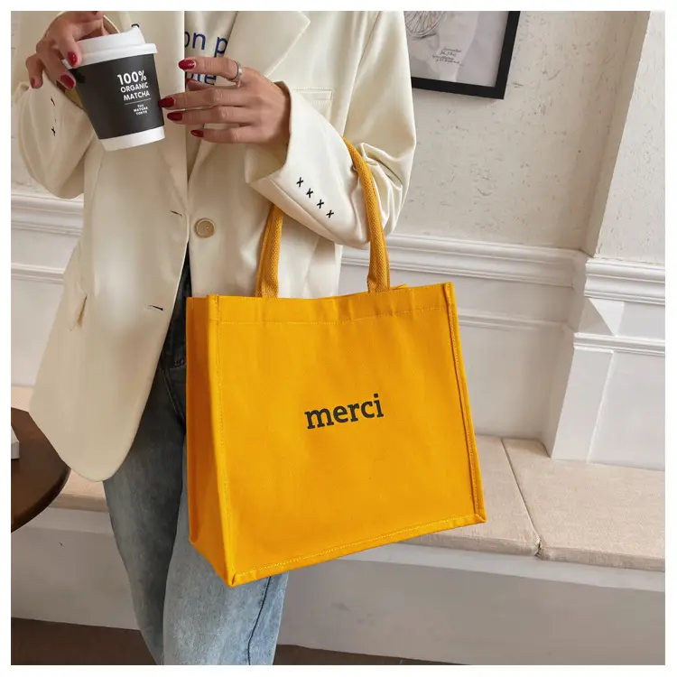 Women Canvas Tote Bag Pink Large Capacity 2024 — feature 14