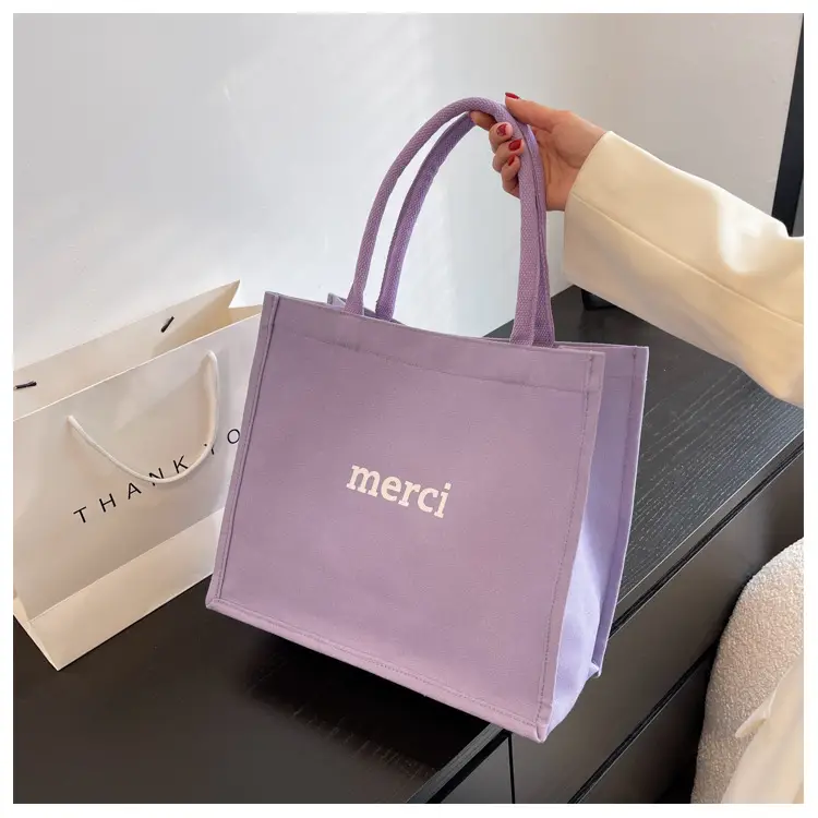 Women Canvas Tote Bag Pink Large Capacity 2024 — feature 16