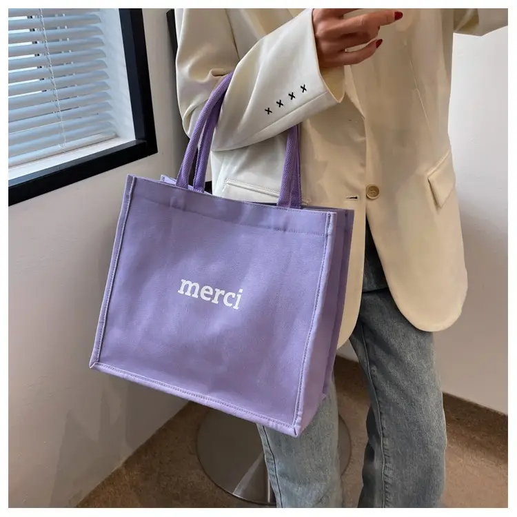 Women Canvas Tote Bag Pink Large Capacity 2024 — feature 19