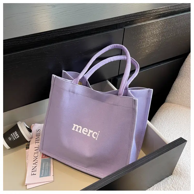 Women Canvas Tote Bag Pink Large Capacity 2024 — feature 25