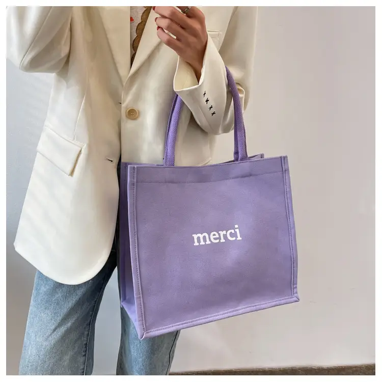 Women Canvas Tote Bag Pink Large Capacity 2024 — feature 9