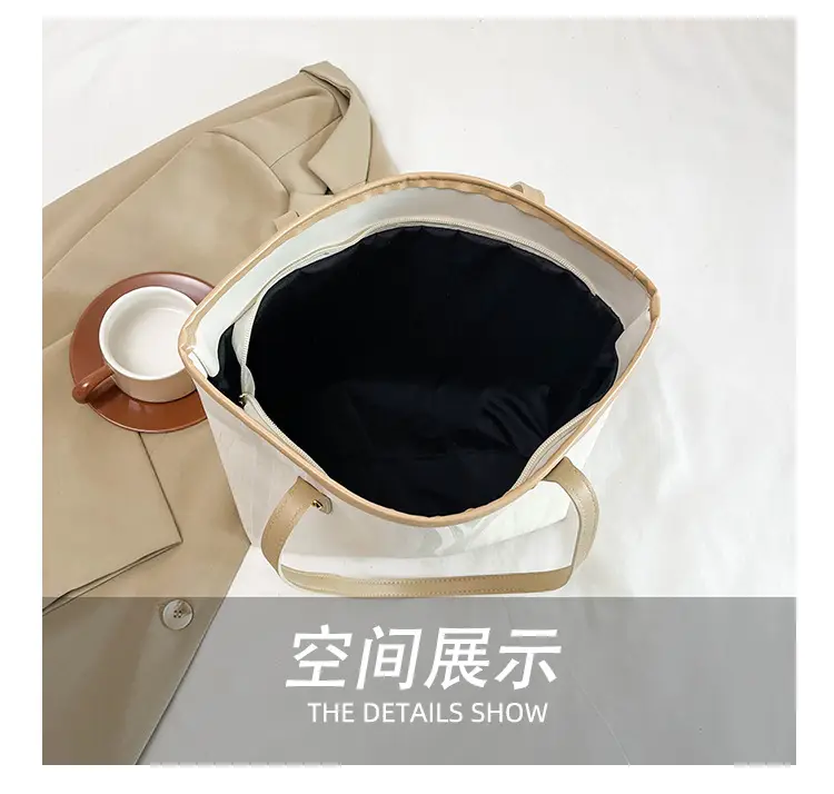 Large Capacity Women's Black Tote Bag Shoulder Bag — feature 11