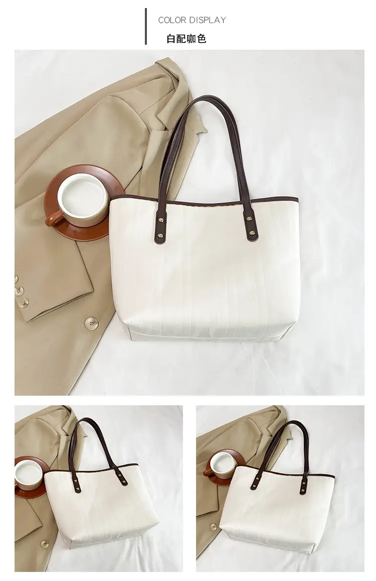 Large Capacity Women's Black Tote Bag Shoulder Bag — feature 29