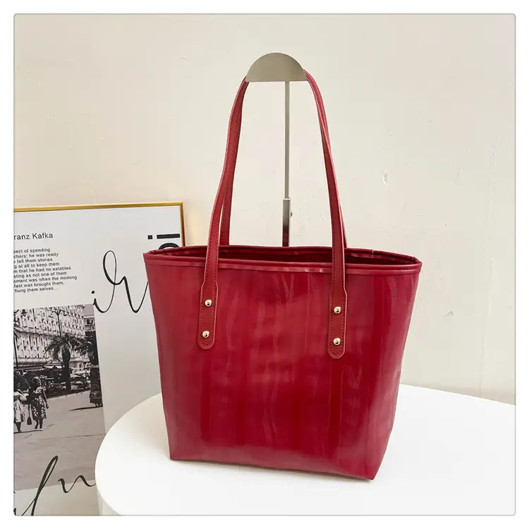 Large Capacity Women's Black Tote Bag Shoulder Bag - Image 2