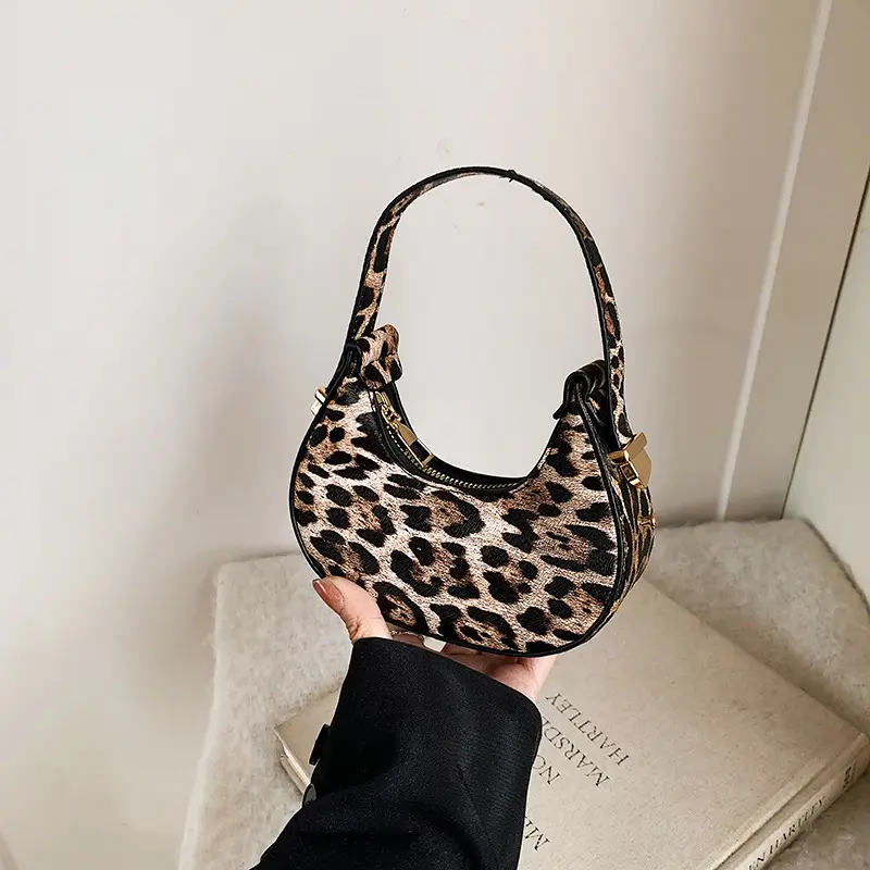 Leopard Print Western Shoulder Crossbody Bag - Image 5