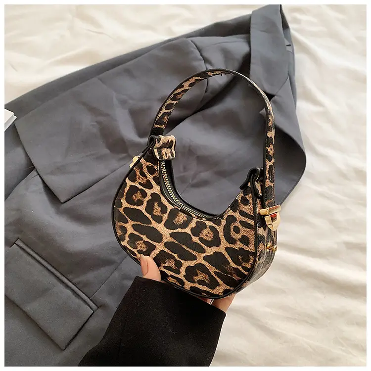 Leopard Print Western Shoulder Crossbody Bag - Image 3