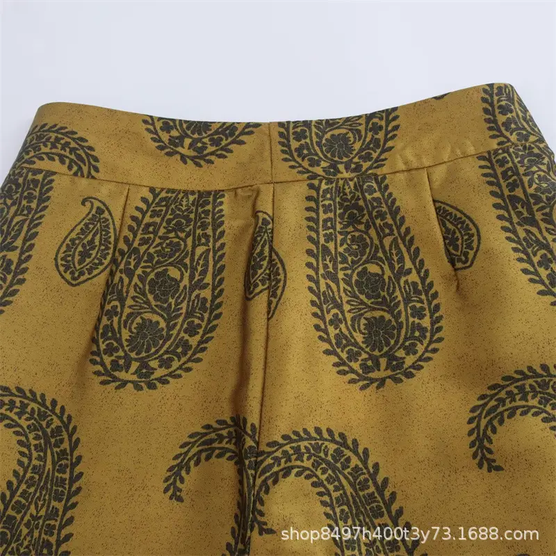 Foreign Trade European and American Style Women's Clothing New Loose Slimming Silk Satin Texture Printed Shirt 8956192 Flower Pants 8799193 — feature 22