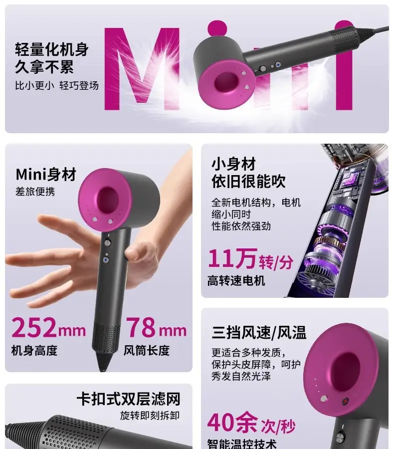 High-Speed Hair Dryer with Negative Ion Technology — feature 2