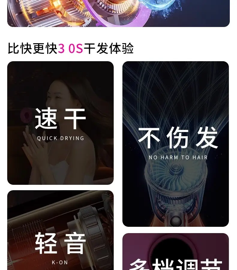 High-Speed Hair Dryer with Negative Ion Technology — feature 9