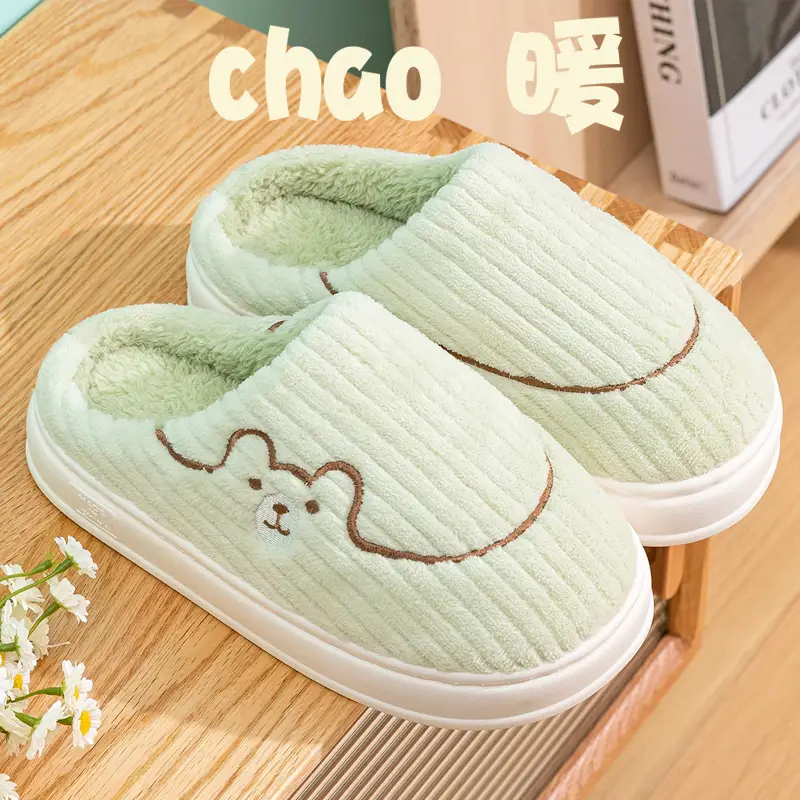 Women's 2026 New Model Winter Home Indoor Warm Plush Slippers with a Stepping-On-Clouds Feel, Suitable for Men in Autumn and Winter - Image 7