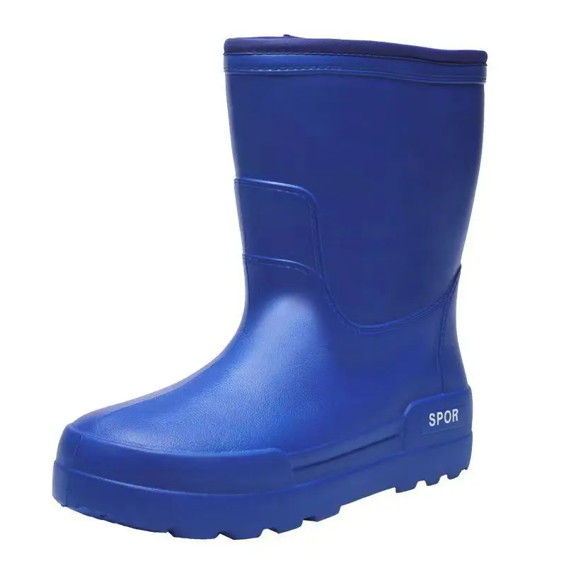2023 Winter fleece-lined Fishing Shoes Waterproof Snow Rain Shoes Non-slip High Kitchen EVA Warm Boots Lightweight Non-slip - Image 7
