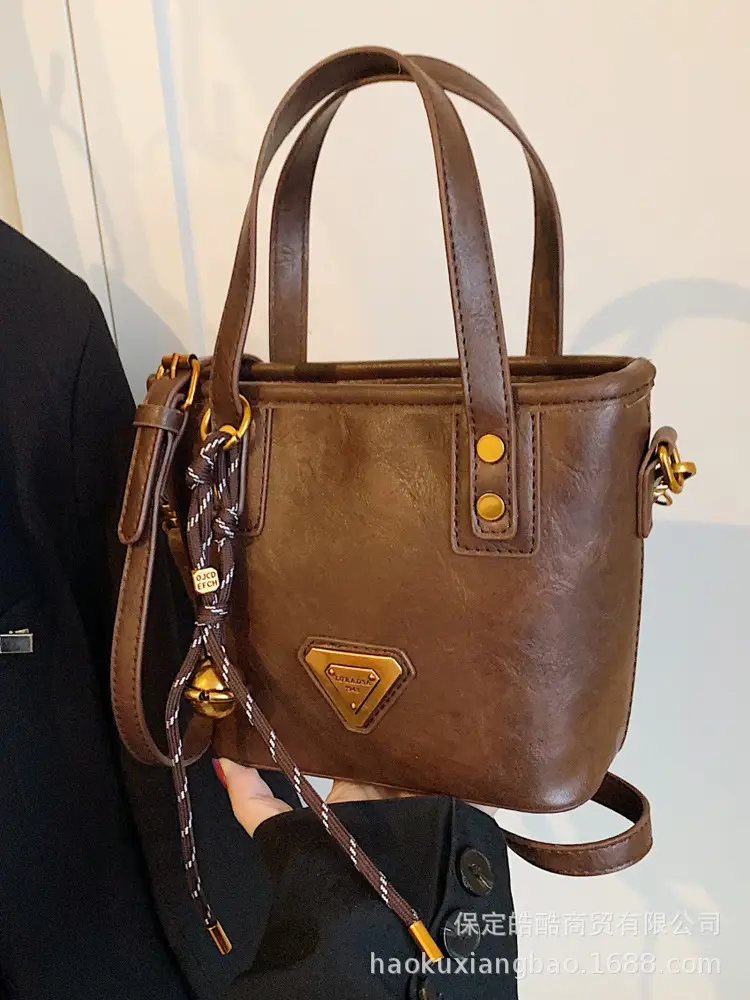 Brown Leather Satchel Bag for Women 2024 - Image 9