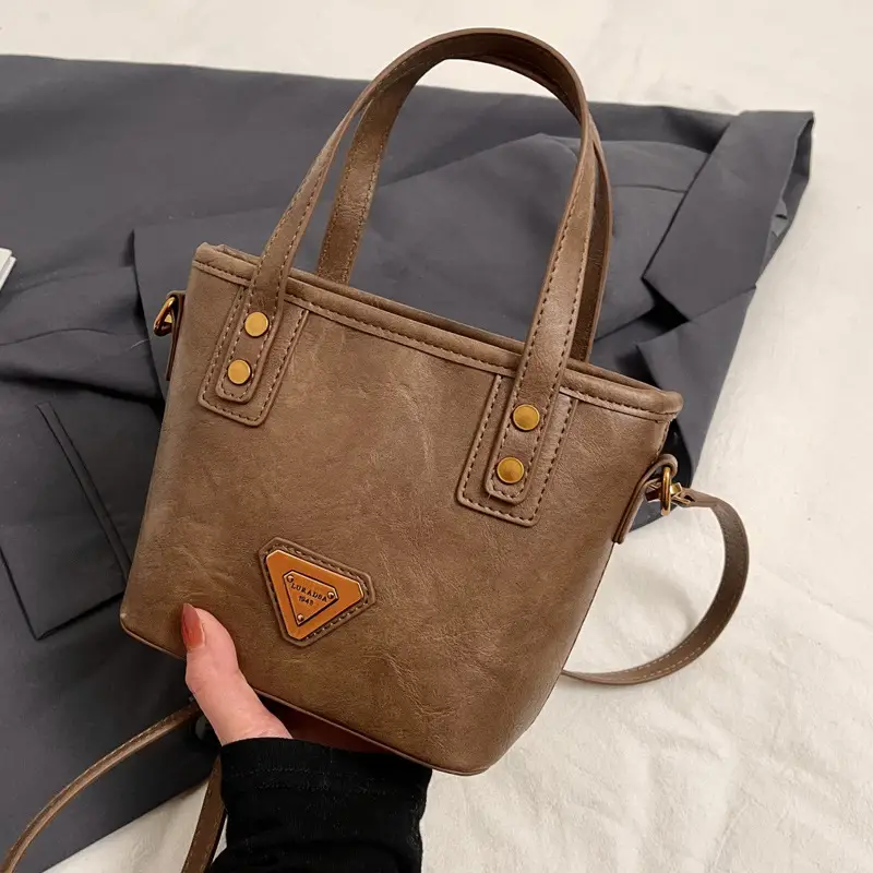 Brown Leather Satchel Bag for Women 2024 - Image 3