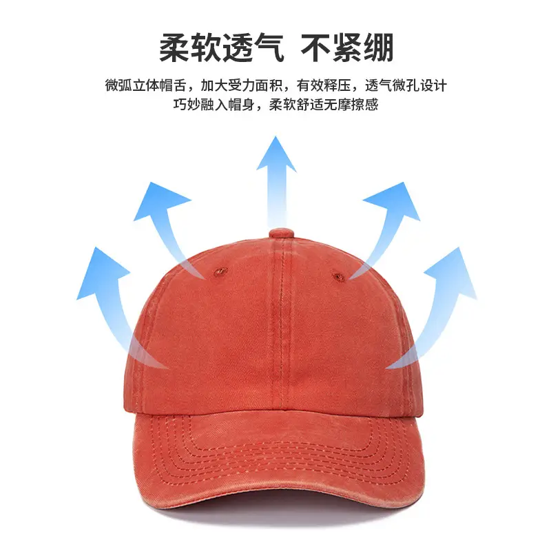 Purple Washed Baseball Cap for Men Golf Sun Hat - Image 13