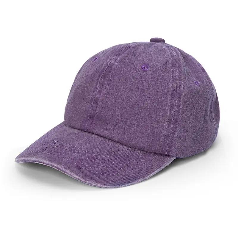 Purple Washed Baseball Cap for Men Golf Sun Hat - Image 10
