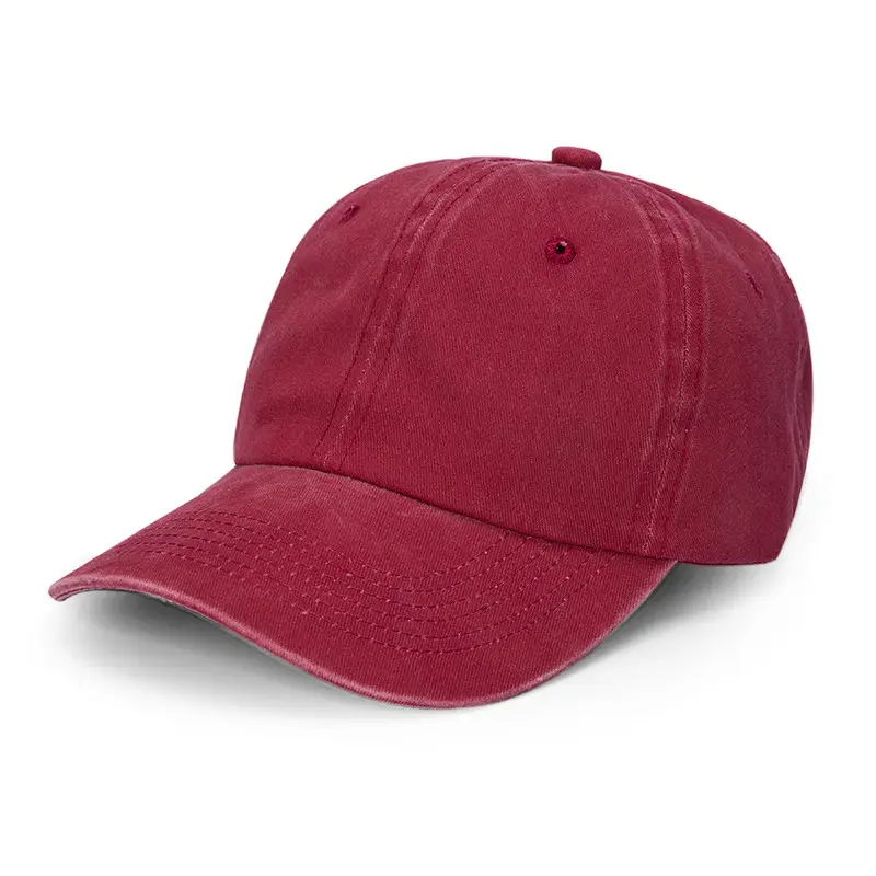 Purple Washed Baseball Cap for Men Golf Sun Hat - Image 4