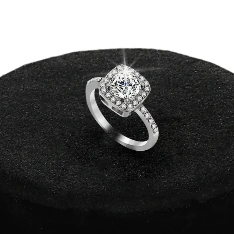 High-End Square Diamond Pendant Earrings for Women — feature 9
