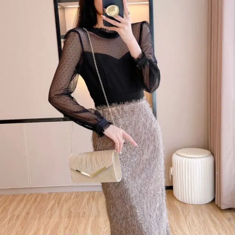 New Shiny Pleated Large Capacity Handbag Princess Bag Crossbody Bag Evening Bag Gift Bag KTV Handbag Small - Image 6