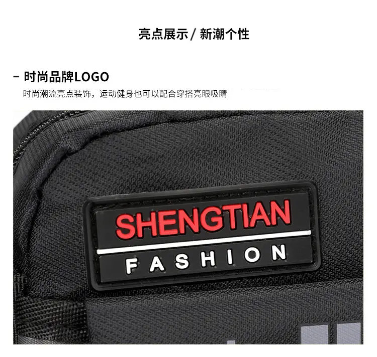 Men's Korean Style Waterproof Crossbody Bag Blue Orange — feature 18